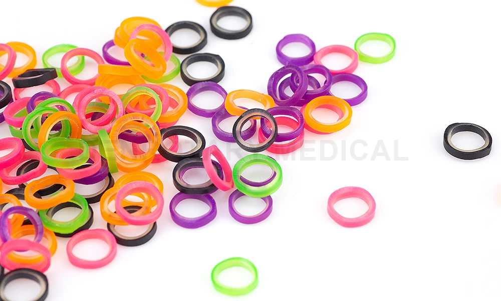 Denrotary Orthodontic Brackets Elastics Teeth Braces Ligature Tie Animal Zoo Pack Dental Rubber Bands