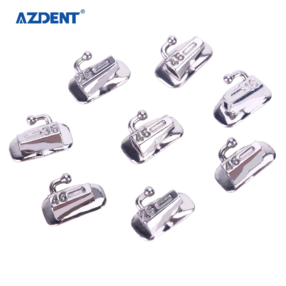 Azdent Dental1st Buccal Tube Non-Convertible Bonding Mola (split welding) Roth 0.022/0.018 80PCS/Box