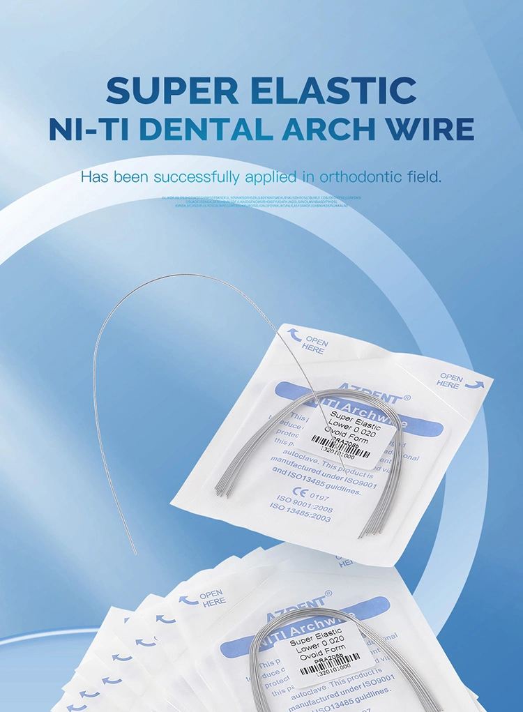 Azdent Dental Orthodontic Arch Wire Super Elastic Niti Archwire Oval 012upper