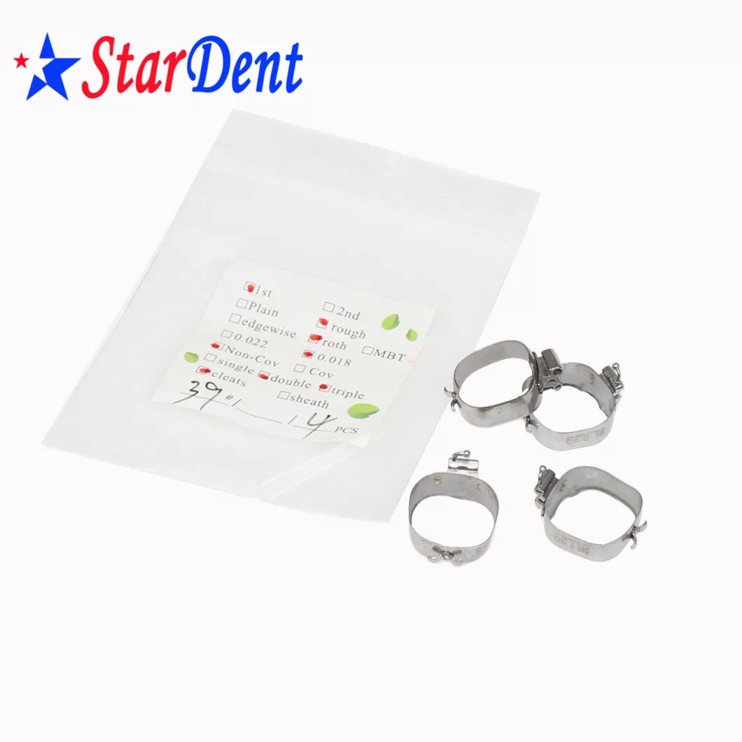 Dental Orthodontic Stainless Steel Molar Buccal Tube Band