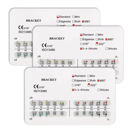 Azdent Metal Bondable Mini Roth Dental Brackets for Orthodontic