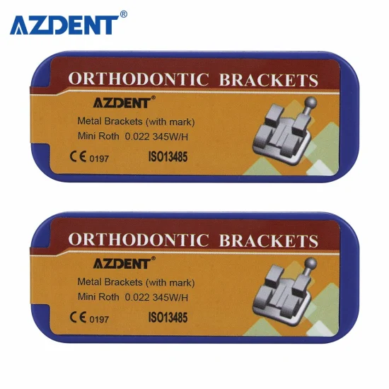 CE Approved Dental Metal Bondable Standard Roth/Mbt. 022 345hooks Orthodontic Brackets