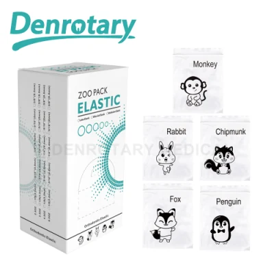 Denrotary Orthodontic Brackets Elastics Teeth Braces Ligature Tie Animal Zoo Pack Dental Rubber Bands