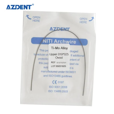 CE Approved Dental Orthodontic 019*025 Tectangular Archwire Upper/Lower